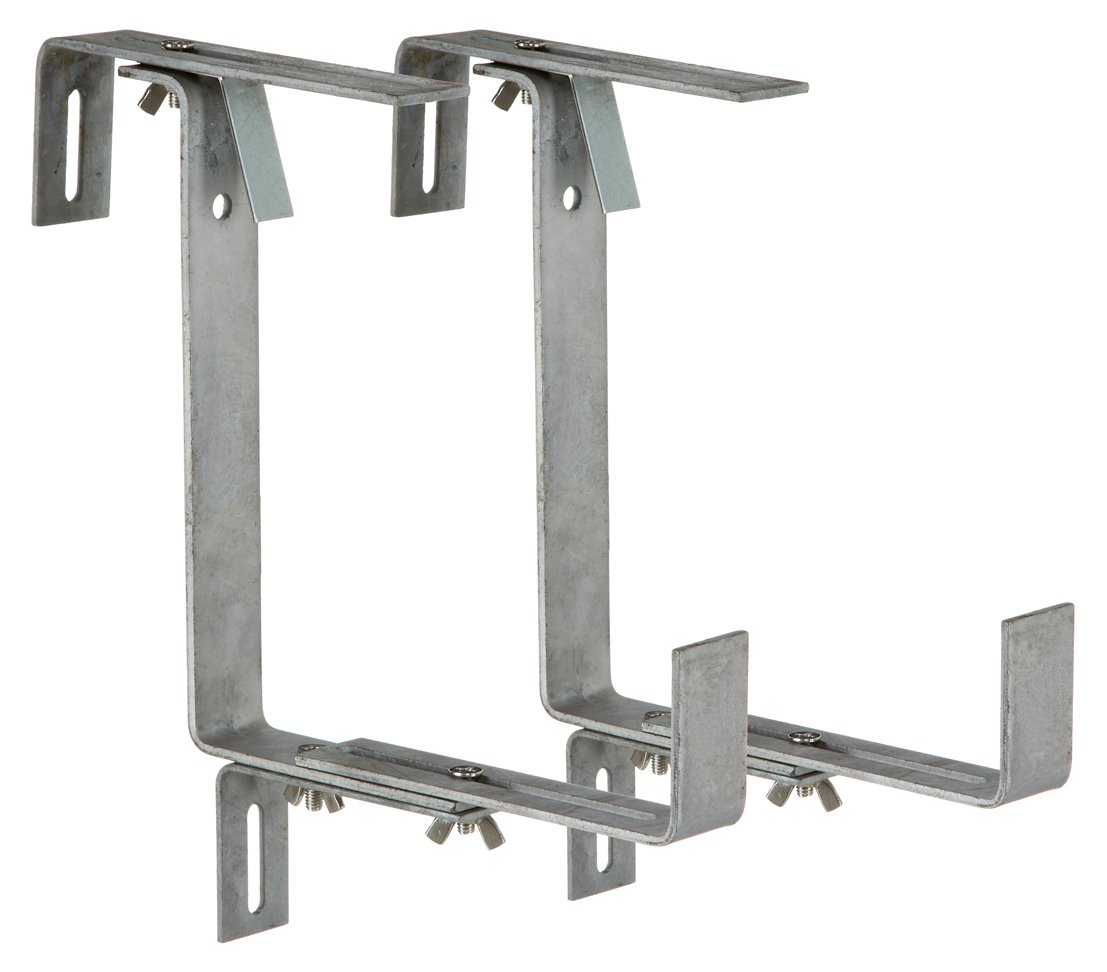 Dehner Profi Blumenkastenhalter Metall anthrazit 2 Stück