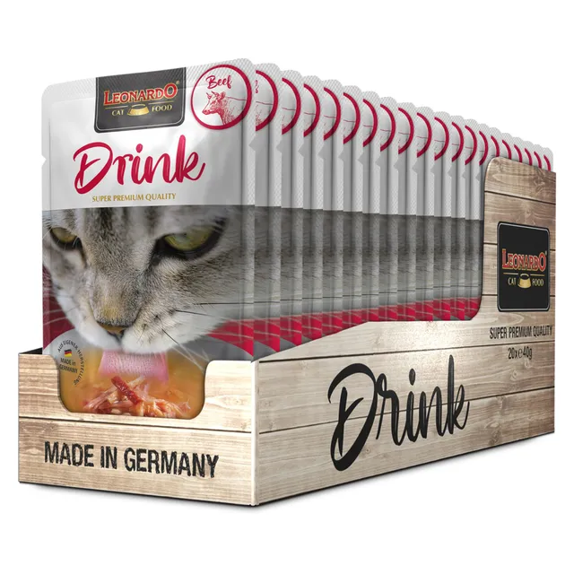 Leonardo Drink Rind Katzendrink 20x40g getreidefrei