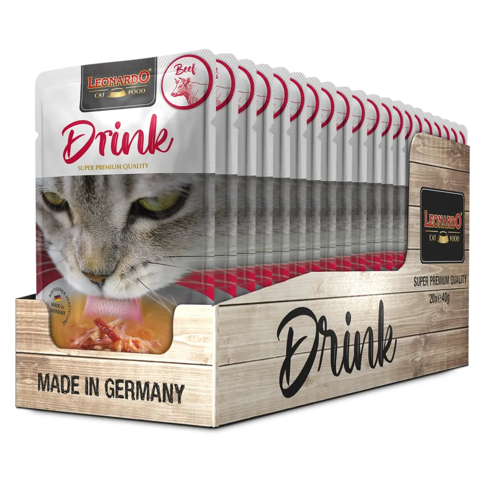 Leonardo Drink Rind Katzendrink 20x40g getreidefrei