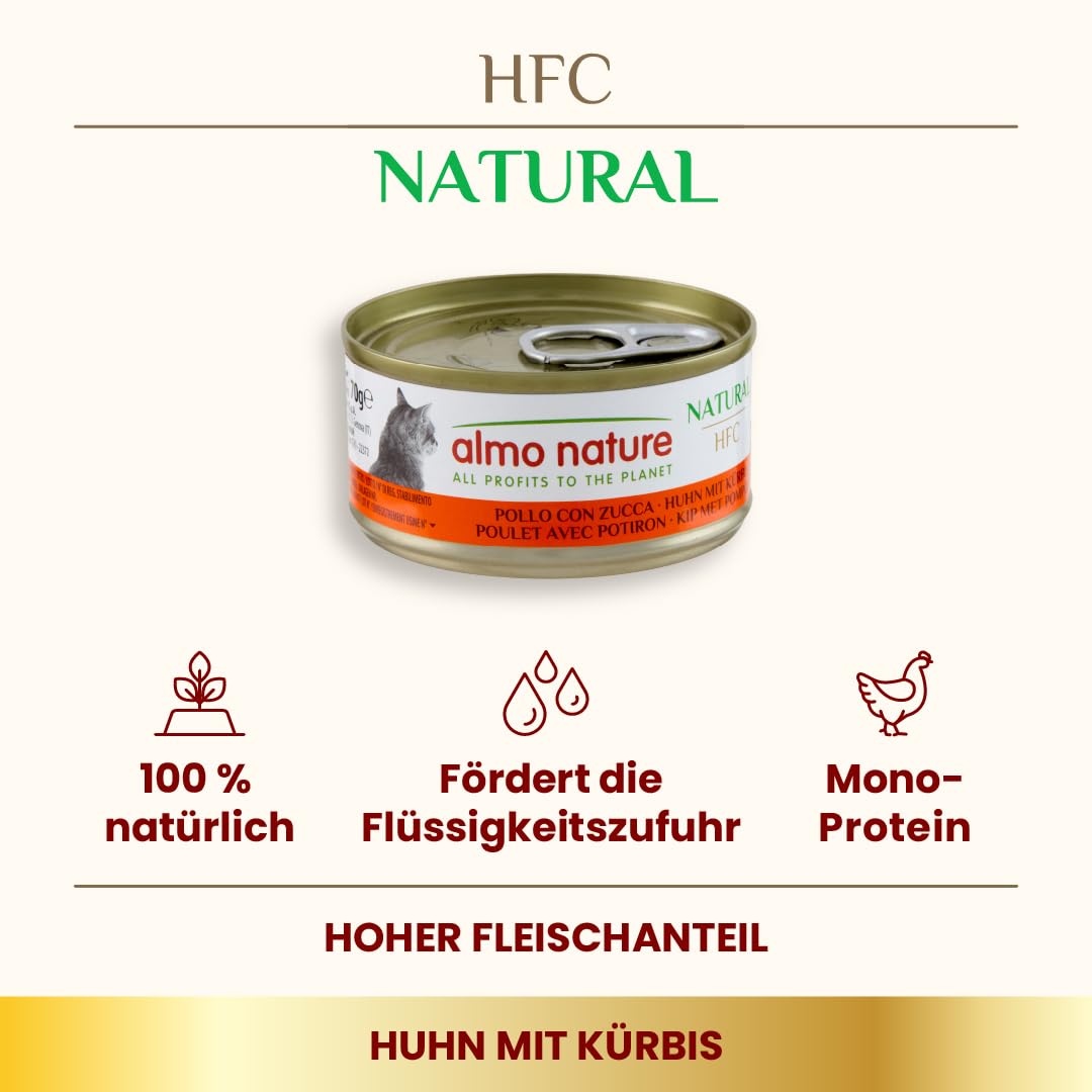 Almo Nature HFC Natural Nassfutter Huhn 6x70g natürlich