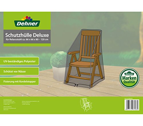 Dehner Deluxe Schutzhülle Gartenstuhl 120/80x66x66 anthrazit