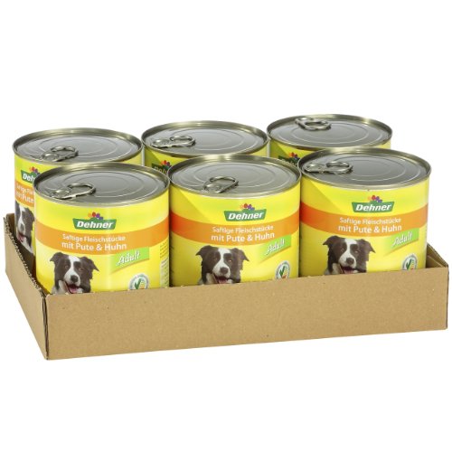 Dehner Lieblinge Hundefutter Nass Ente 6x800g Calcium