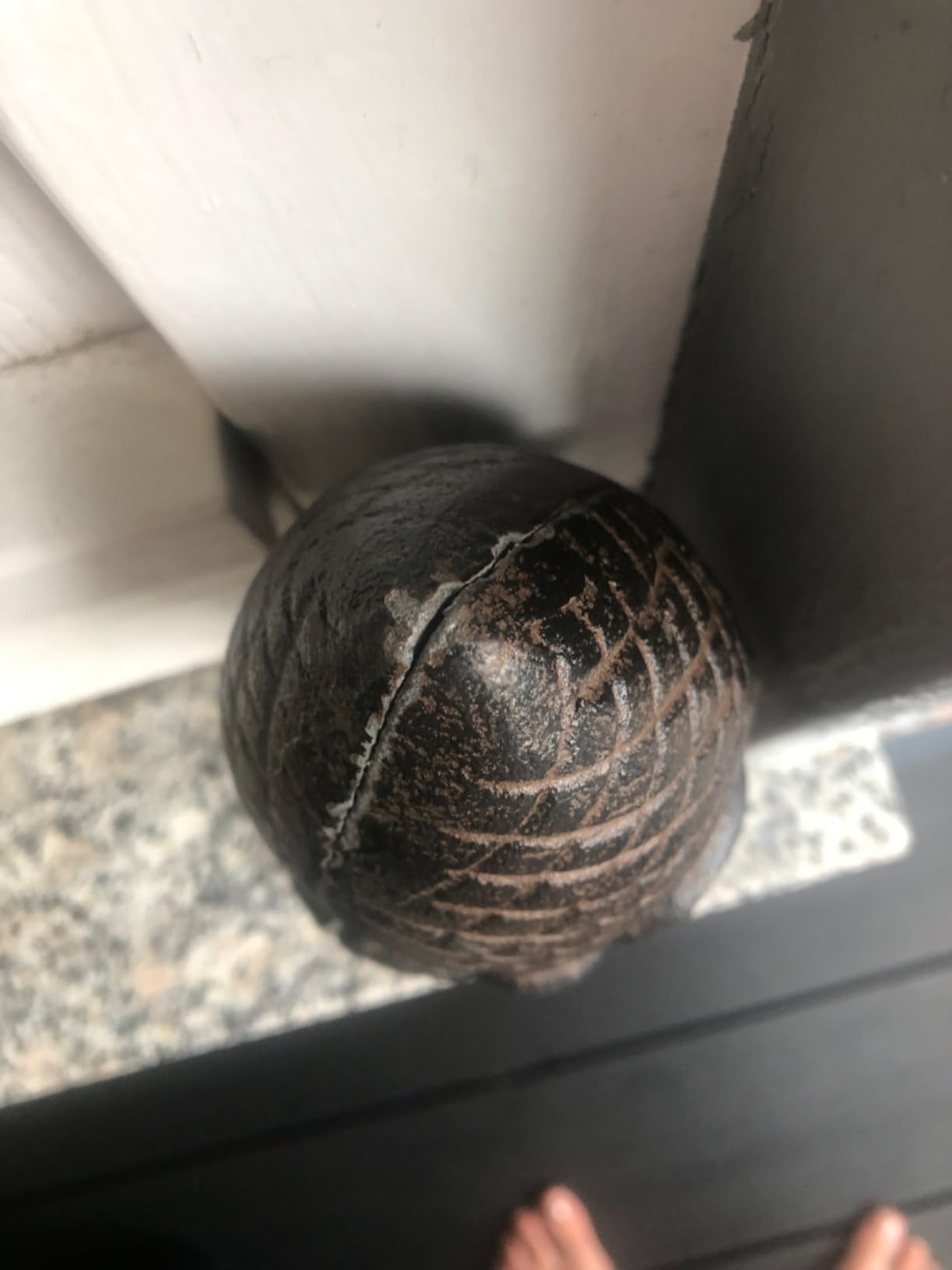 Dehner Pinienzapfen Dekofigur Gusseisen 22 cm braun