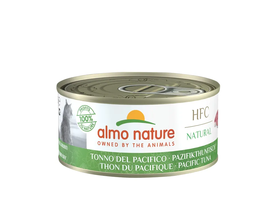 Almo Nature HFC Natural Nassfutter Pazifischer Thunfisch 24x150g Brühe