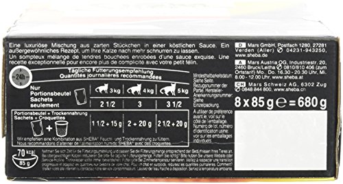 Sheba Delikates Duo Nassfutter Sauce 6x85 g Fleisch Fisch