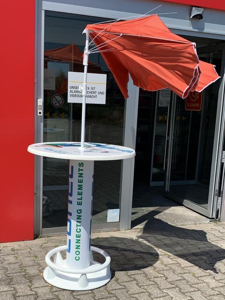 Dehner Gute Wahl Saturn Sonnenschirm orange 200cm