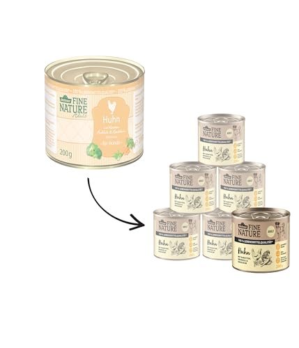 Dehner Fine Nature Huhn Nassfutter 6x200 g getreidefrei