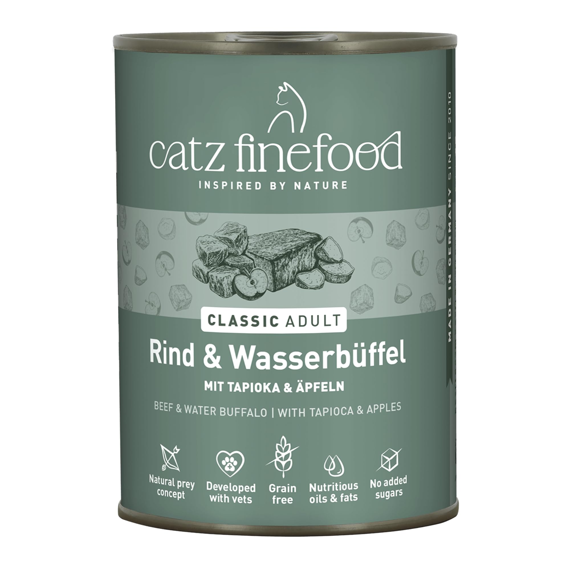 catz finefood Classic Rind Wasserbüffel Nassfutter 6x200g