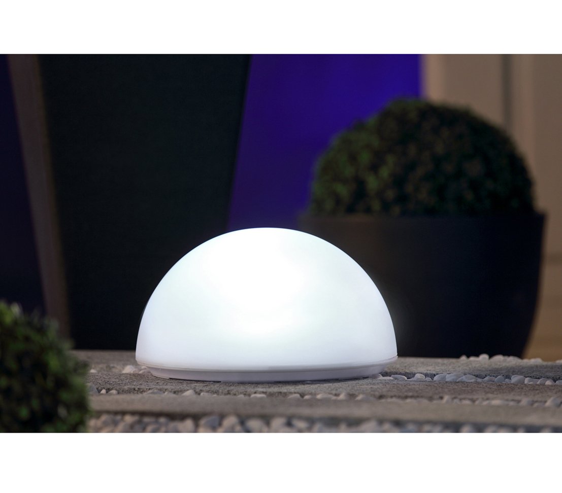Dehner Solarleuchte Halbkugel Ø 30 cm Farbwechsel