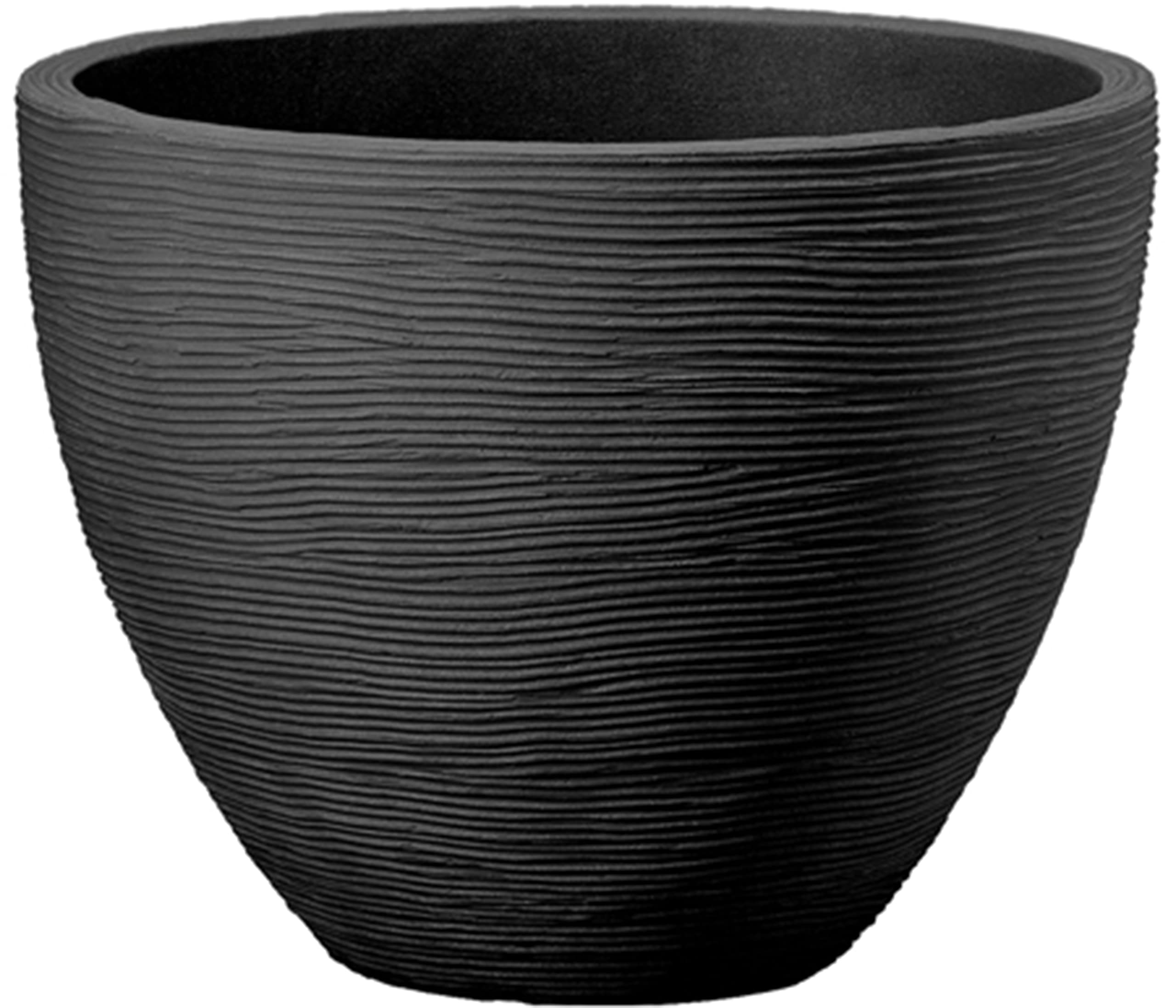 Dehner Vino Pflanzvase Ø40x60 cm anthrazit frostbeständig