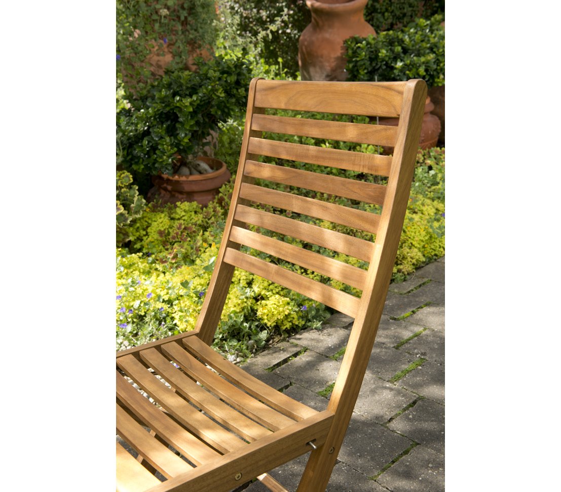 Dehner Macao Klappstuhl 2er Set natur Akazienholz
