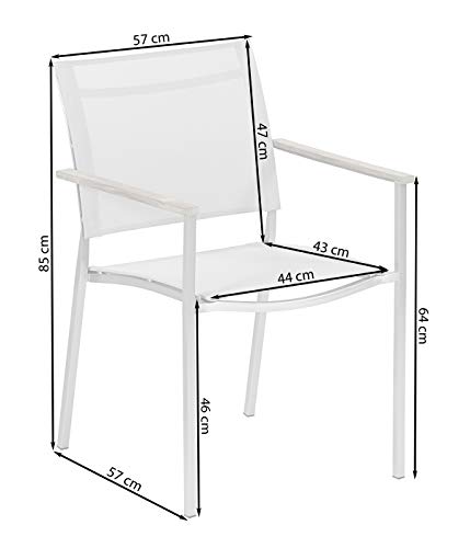 Dehner Premium Toulouse Stapelstuhl hellbraun FSC-Teak