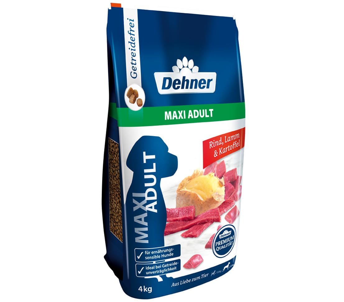 Dehner Premium Maxi Adult Trockenfutter Seefisch Lamm 12,5 kg