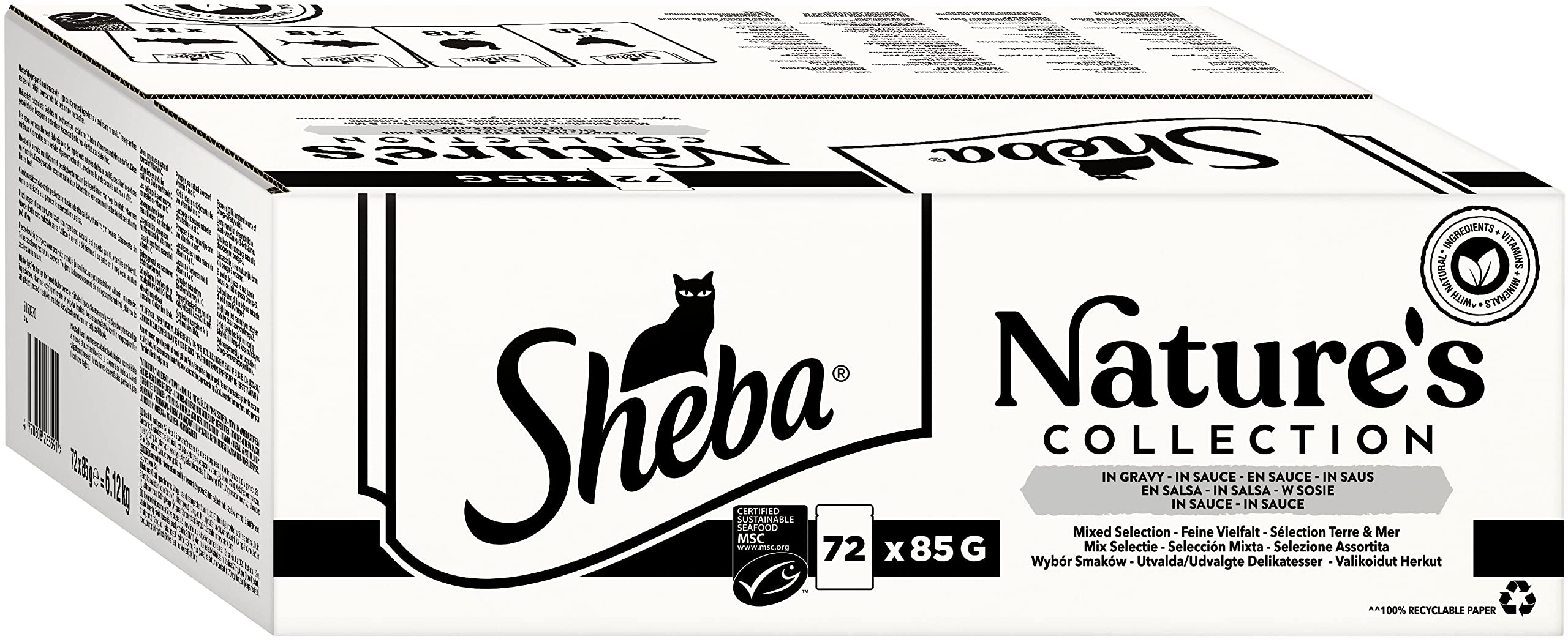 Sheba Nature's Collection Feine Vielfalt Nassfutter Sauce 72x85g