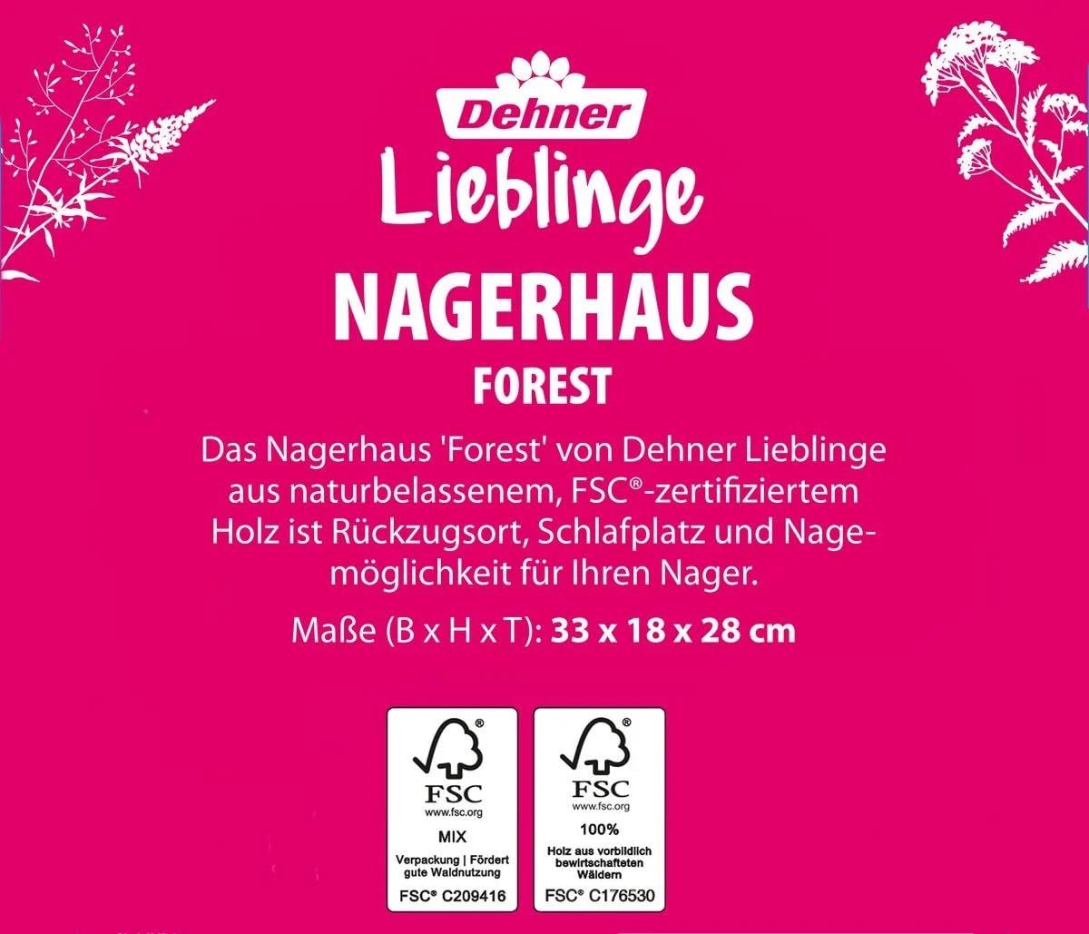 Dehner Premium Lovely Forest Nagerschlafhaus Holz 26x19,5x16cm