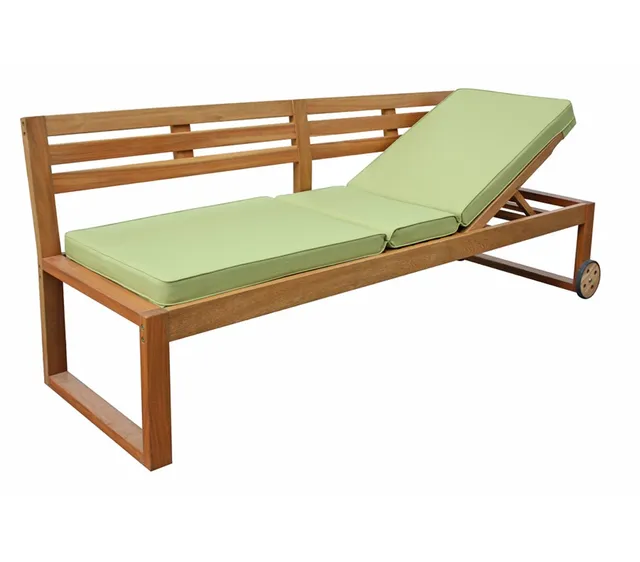 Dehner Rio Funktionsbank Liege Akazie 202 cm natur