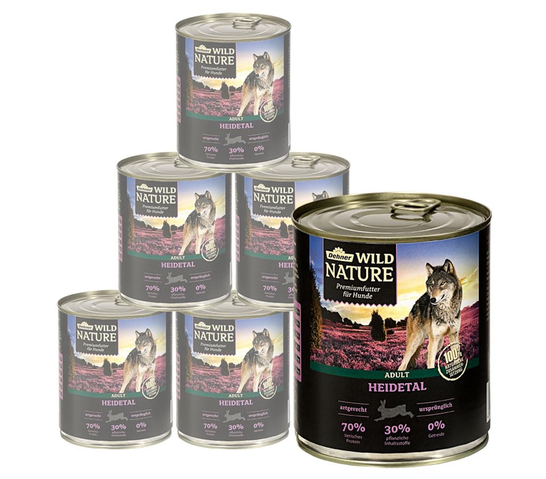 Dehner Wild Nature Bergweide Pferd Hundefutter 6x400g nass