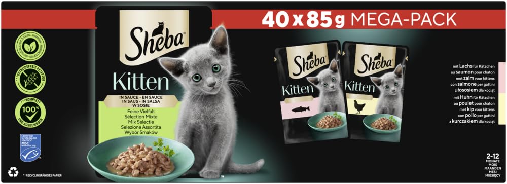 Sheba Kitten Feine Vielfalt Nassfutter 80x85g Beutel