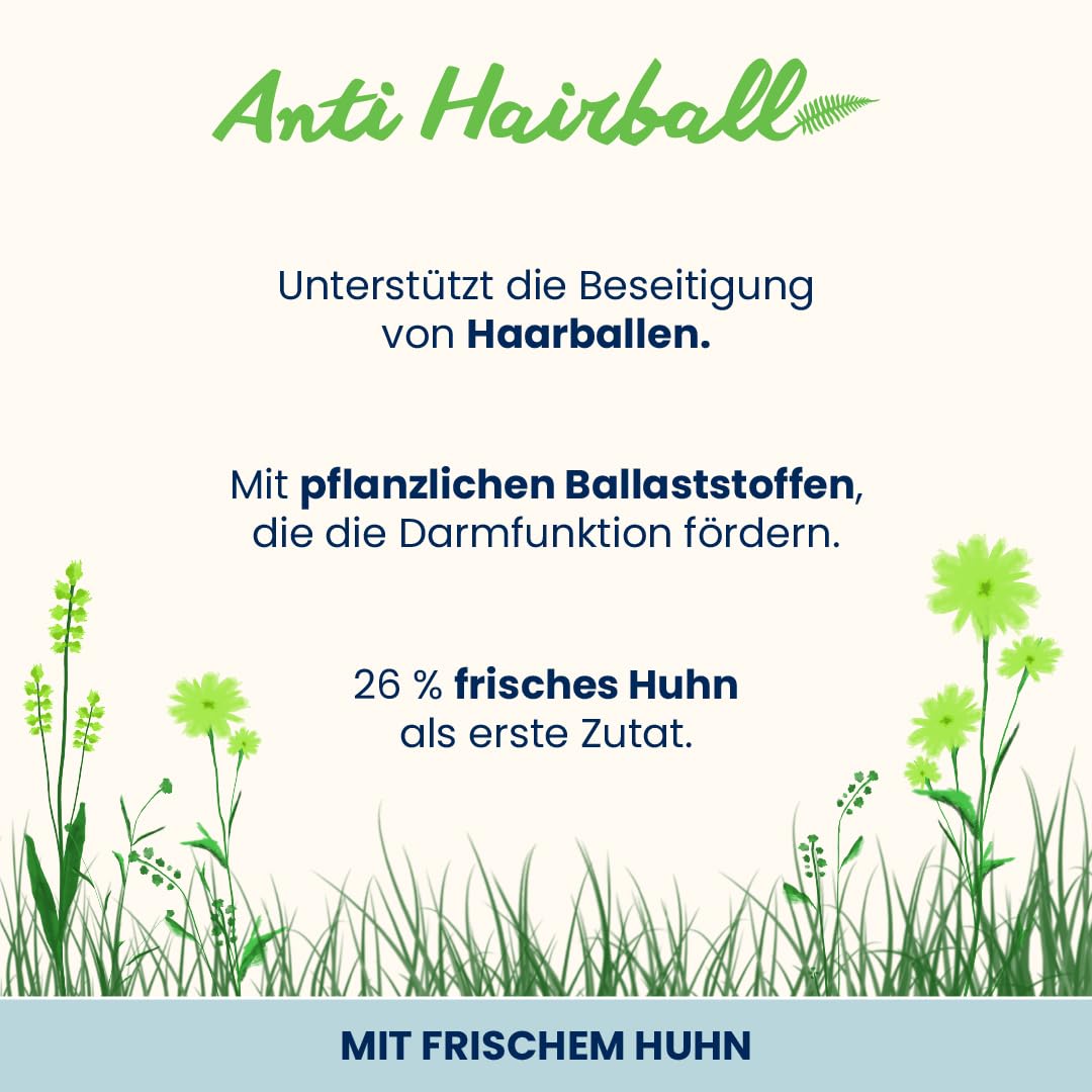 Almo Nature Anti-Hairball Trockenfutter 400g frisches Huhn