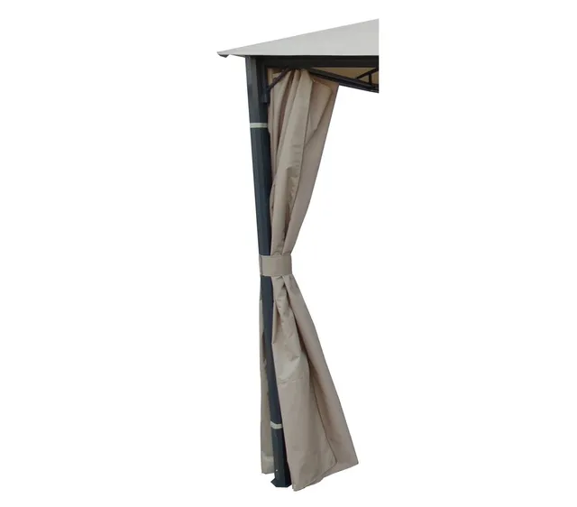 Dehner Dubai Seitenteile Pavillon 3x4m Grau 4 Stück