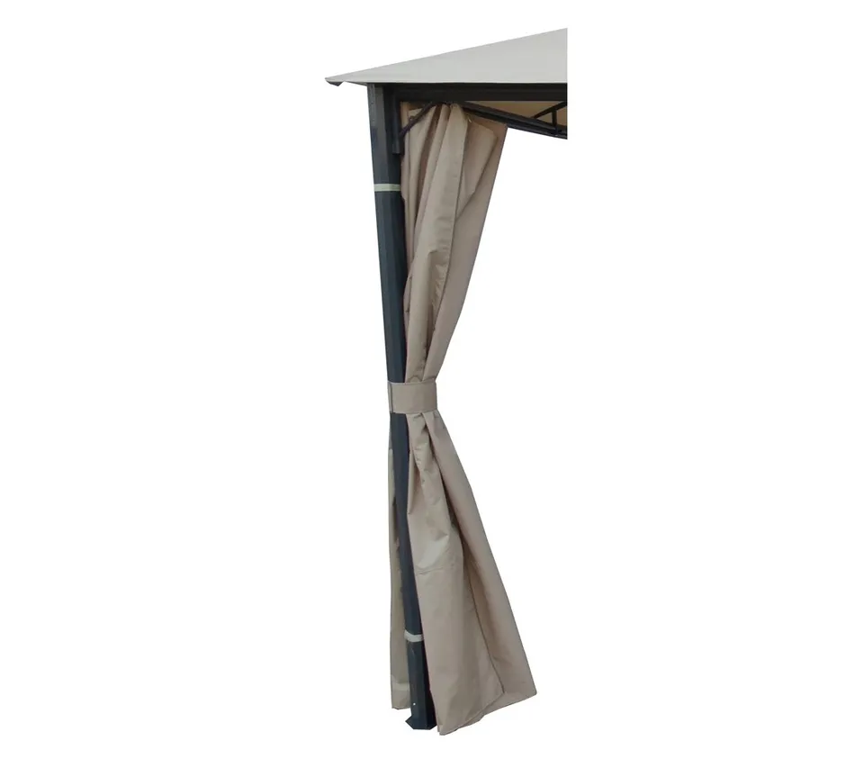 Dehner Dubai Seitenteile Pavillon 3x4m Grau 4 Stück