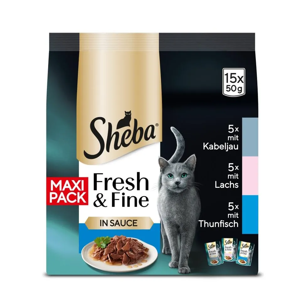 Sheba Fresh Fine Nassfutter 75x50g Fisch MSC in Sauce