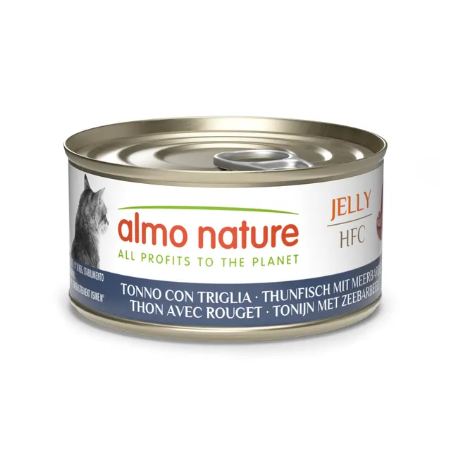 Almo Nature HFC Jelly Nassfutter Thunfisch Rotbarbe 70g 24er