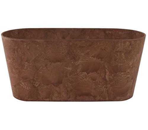 Dehner Premium Lovely Claire Blumenkasten braun 38 cm frostbeständig