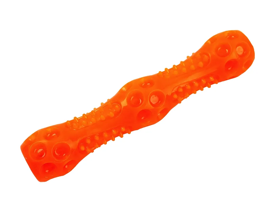 Dehner Lieblinge Blinky Stick Hundespielzeug Orange LED