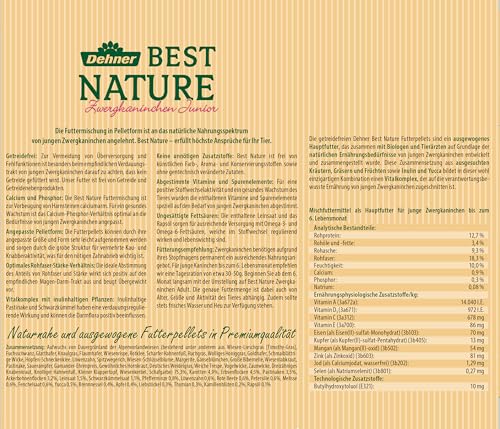 Dehner Best Nature Junior Nagerfutter Pellets 3 kg getreidefrei