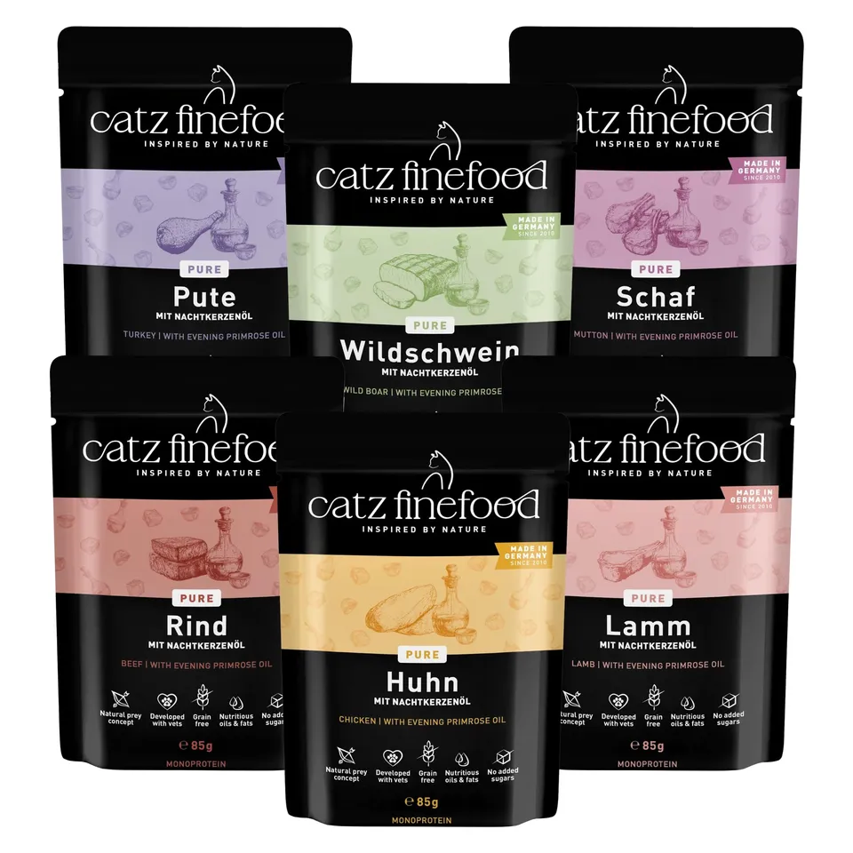 catz finefood Purrrr Katzennassfutter Multipack 12x85 g Monoprotein