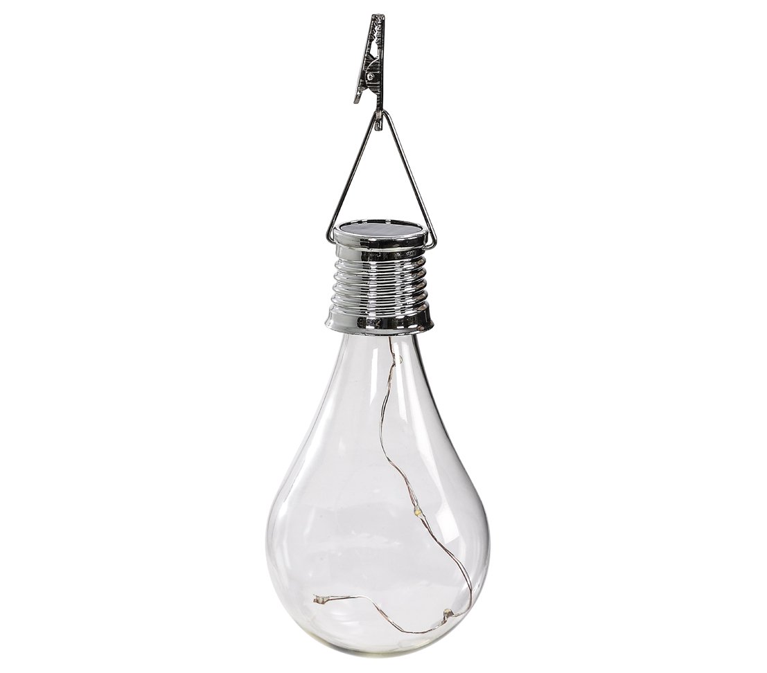 Dehner Solar-Glühbirne 4er Set Glas transparent D7cm