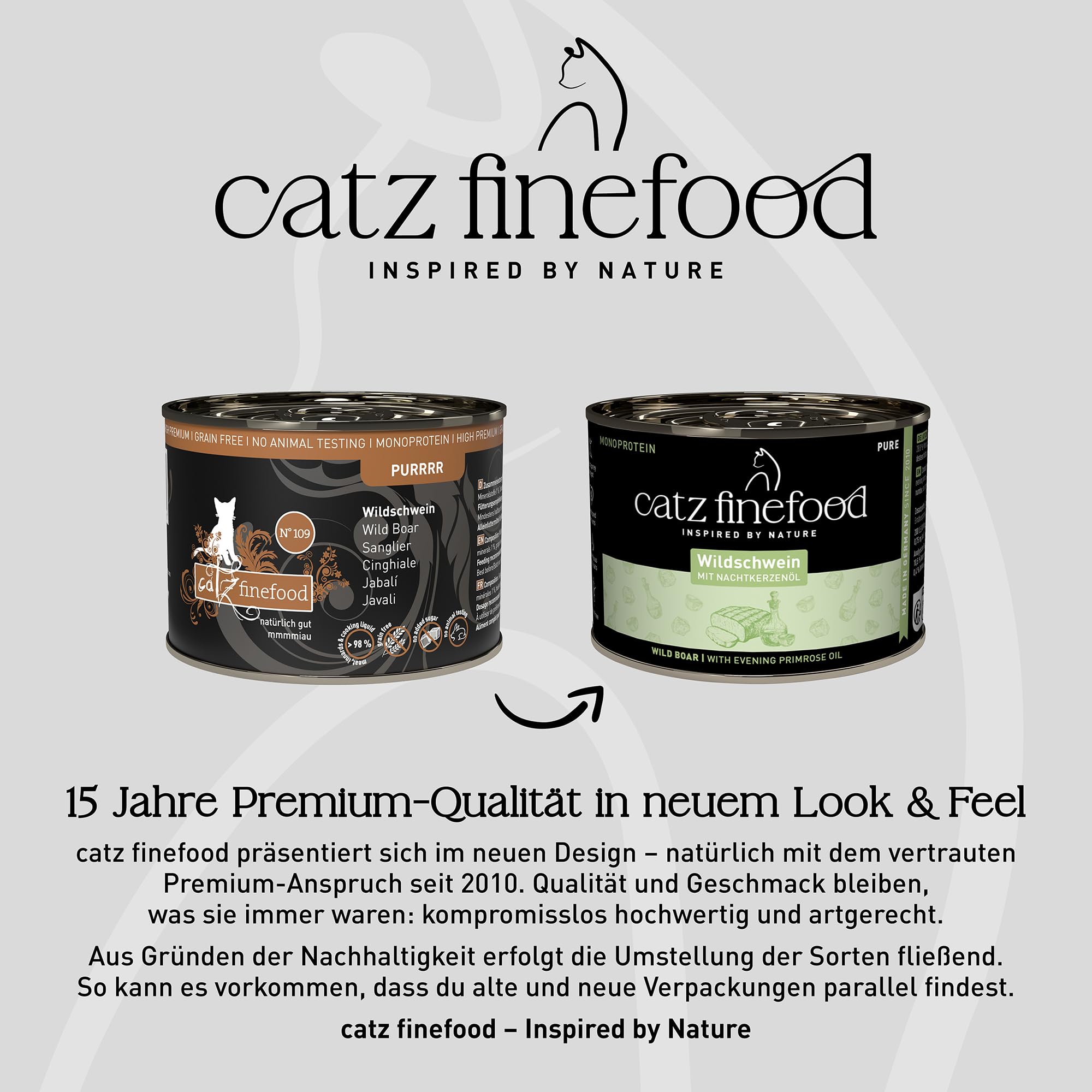 catz finefood Pure Nassfutter Wildschwein 6x200g getreidefrei