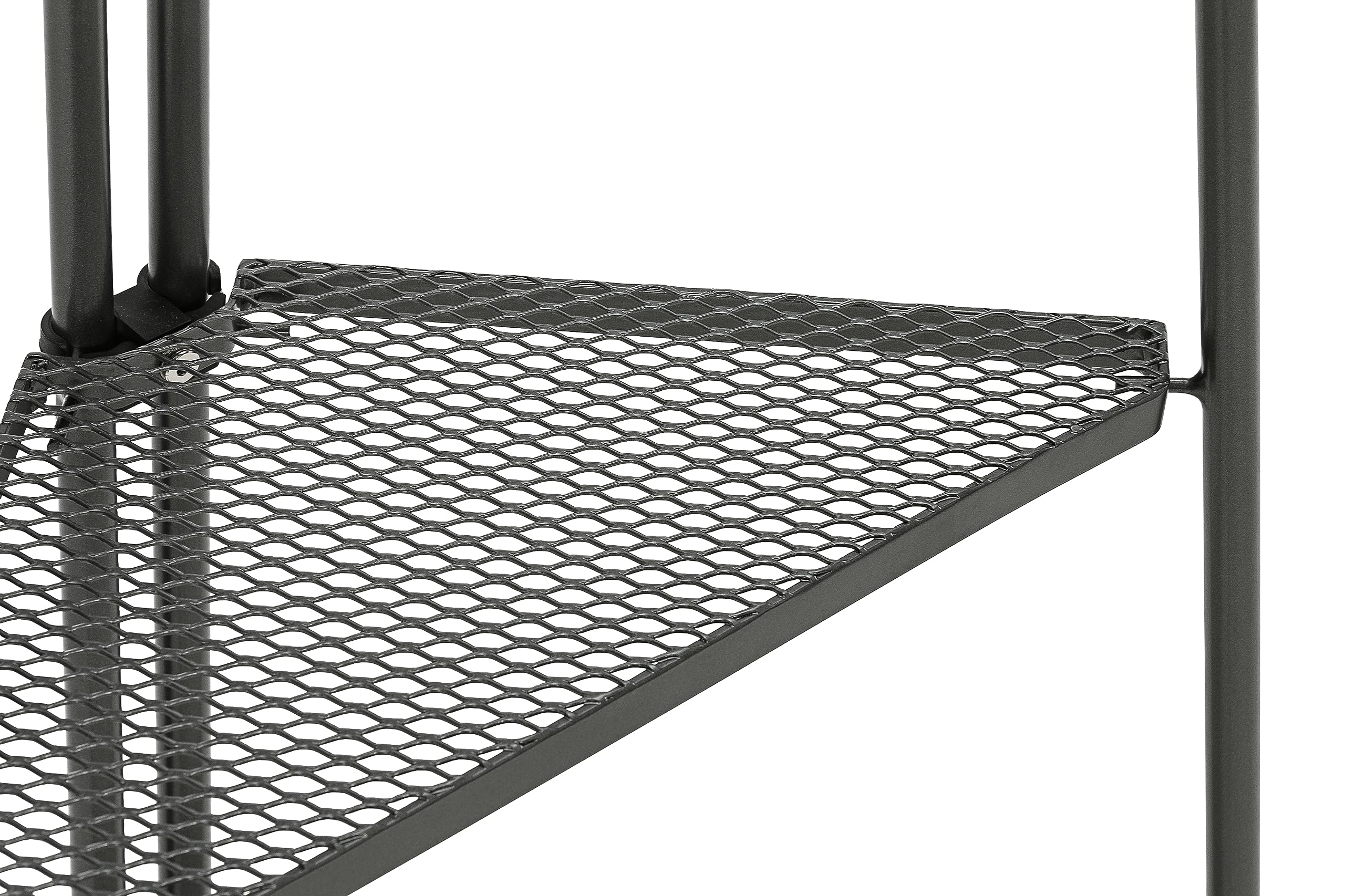 Dehner Savoy Eckregal Metall dunkelgrau 127cm