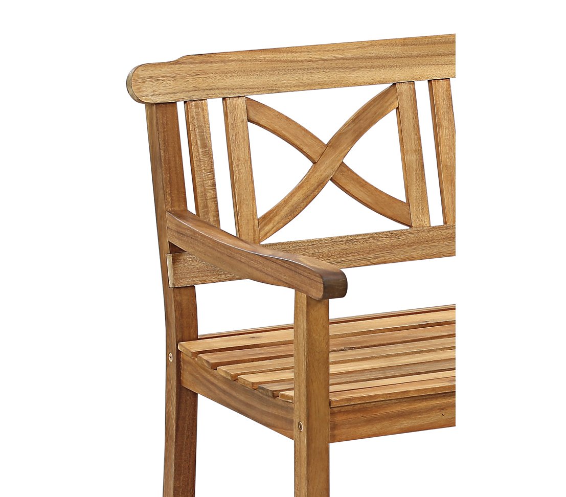 Dehner Premium Lovely Malmö Gartenbank 3-Sitzer Akazie