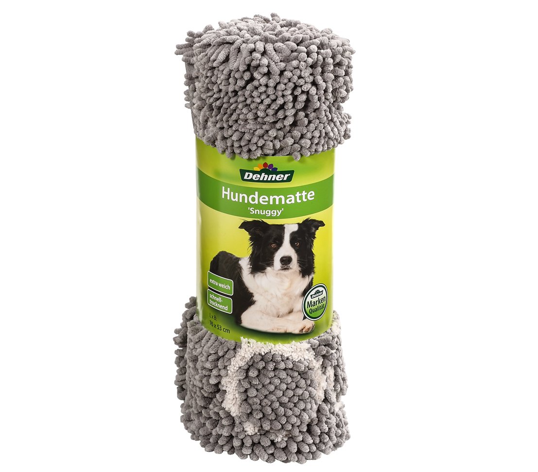 Dehner Lieblinge Snuggy Hundematte grau 89x66 cm rutschfest