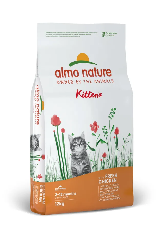 Almo Nature Kitten Trockenfutter Huhn 12kg Wachstum