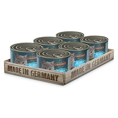 Leonardo Kitten Geflügel Katzennassfutter 200 g Dose zart