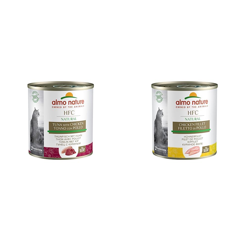 Almo Nature HFC Natural Nassfutter Thunfisch-Huhn 12x280g Brühe