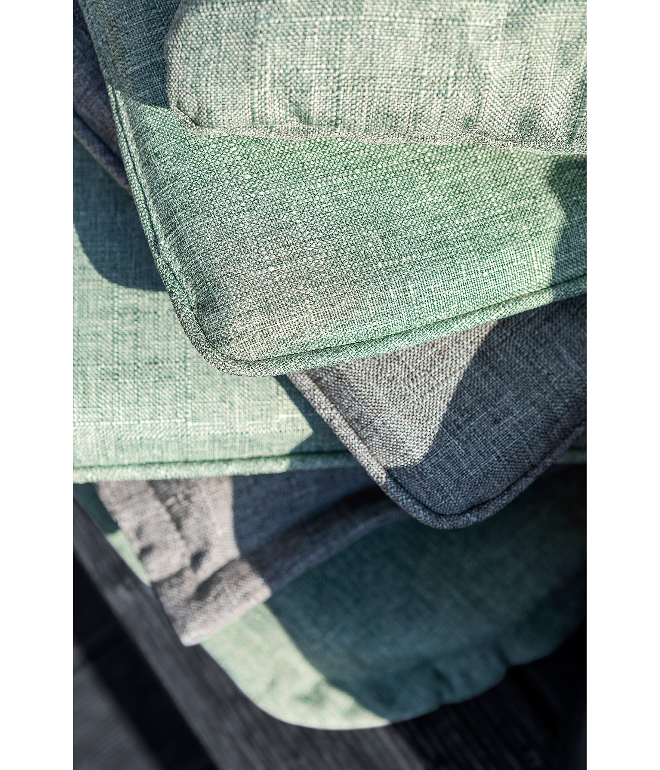 Dehner Premium Sam Sitzkissen anthrazit waschbar 48x47