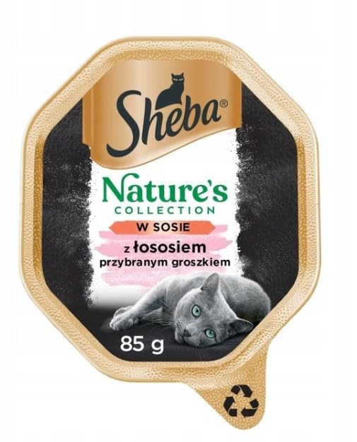Sheba Nature's Collection Lachs Erbsen Nassfutter 22x85g Sauce