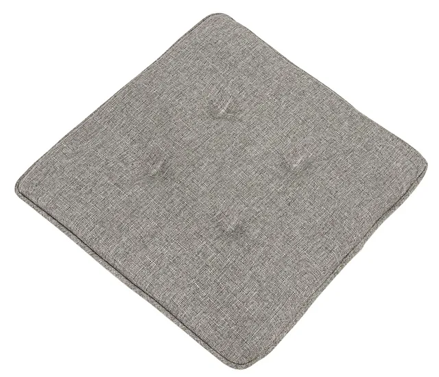 Dehner Premium Lovely Noah Sitzkissen 39x39 grau gesteppt