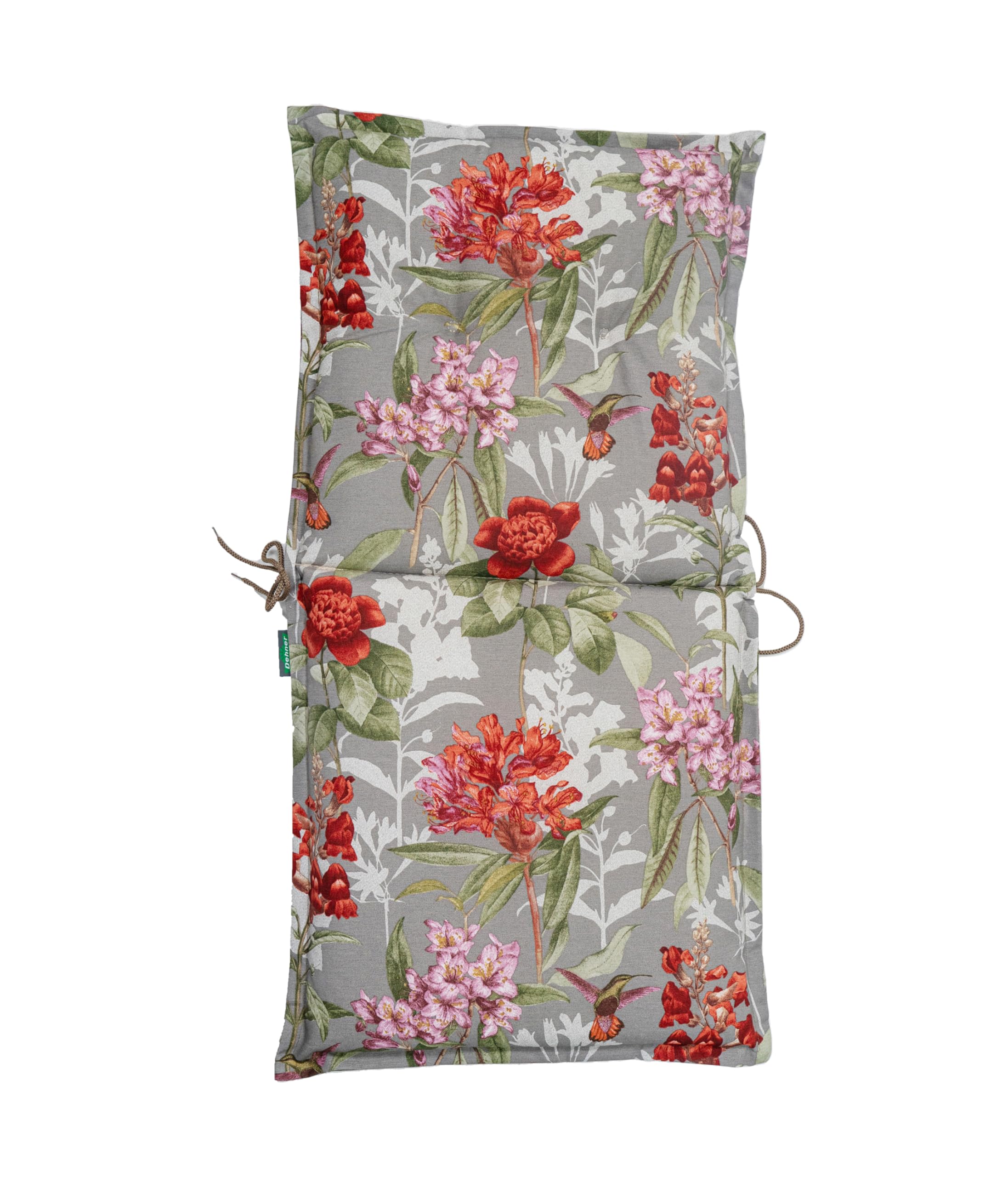 Dehner Toscana Niederlehnerpolster taupe-rot 50x52 cm