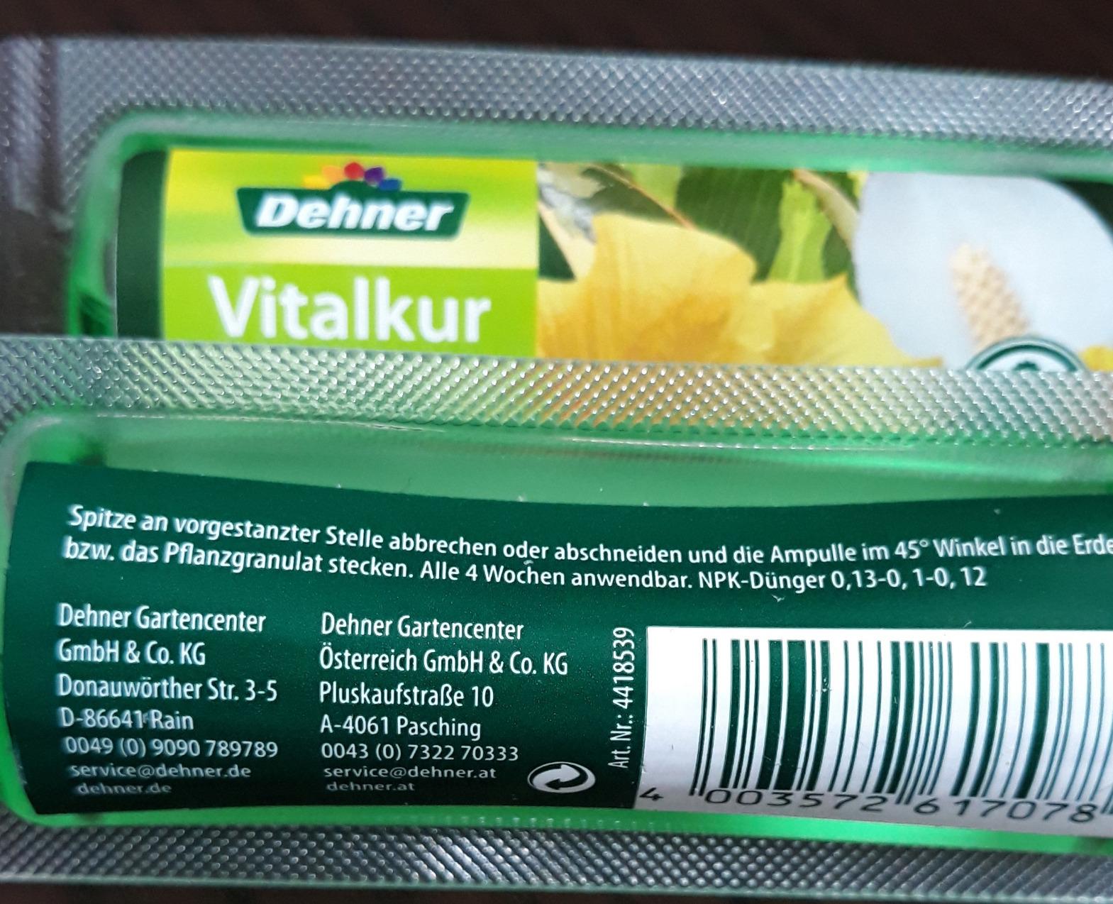 Dehner Zierpflanzen Vitalkur Flüssigdünger 10x30ml