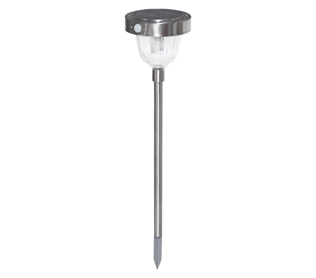 Dehner Asinara Solar-Steckleuchte Sensor silber 77 cm