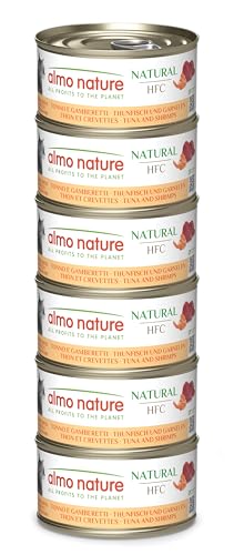 Almo Nature HFC Natural Nassfutter Thunfisch Garnelen 6x70g