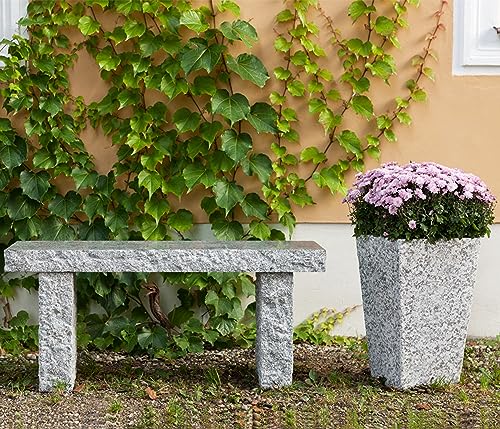 Dehner Fine Nature Gartenbank 2-Sitzer Granit 100 cm