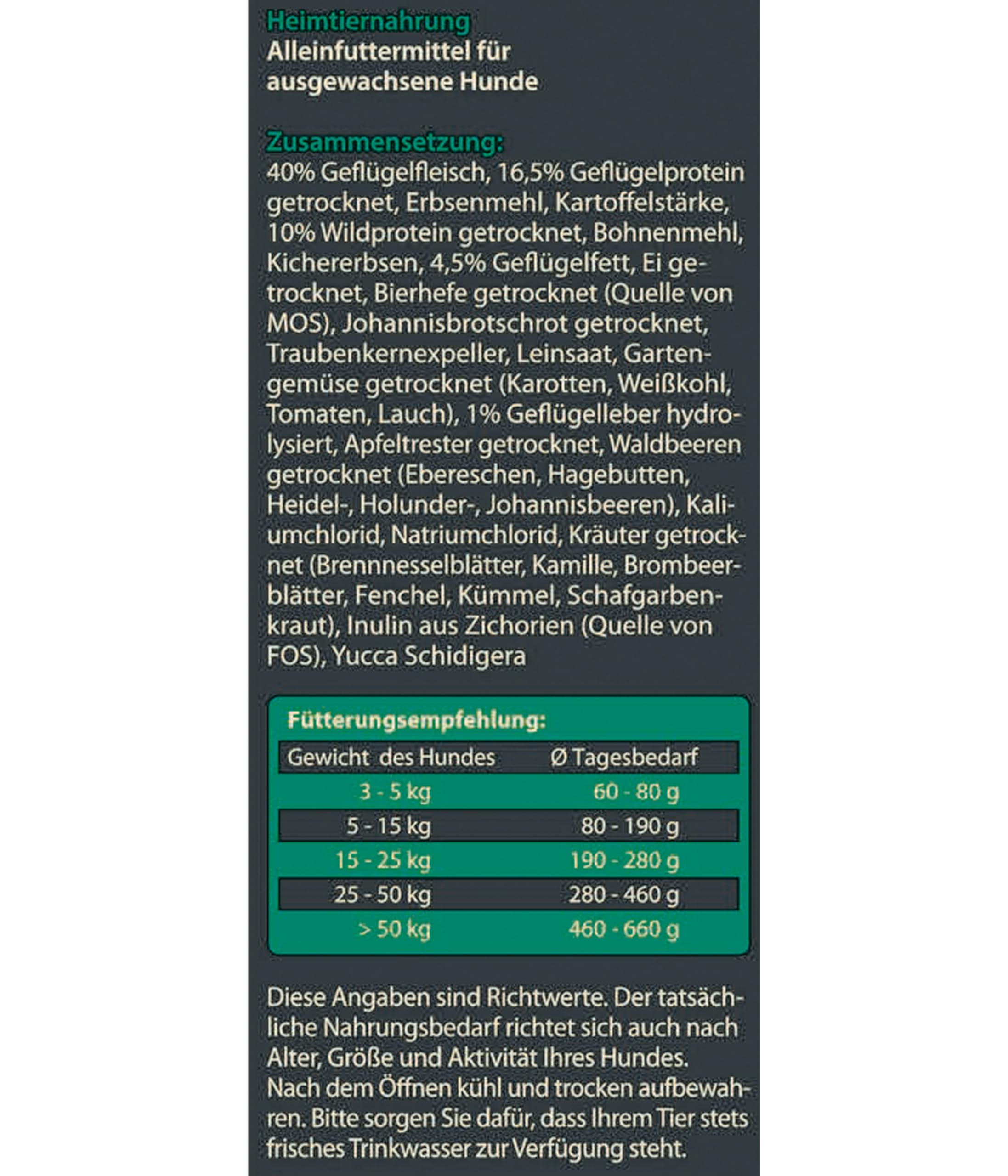 Dehner Wild Nature Auwald Trockenfutter Geflügel 12kg getreidefrei