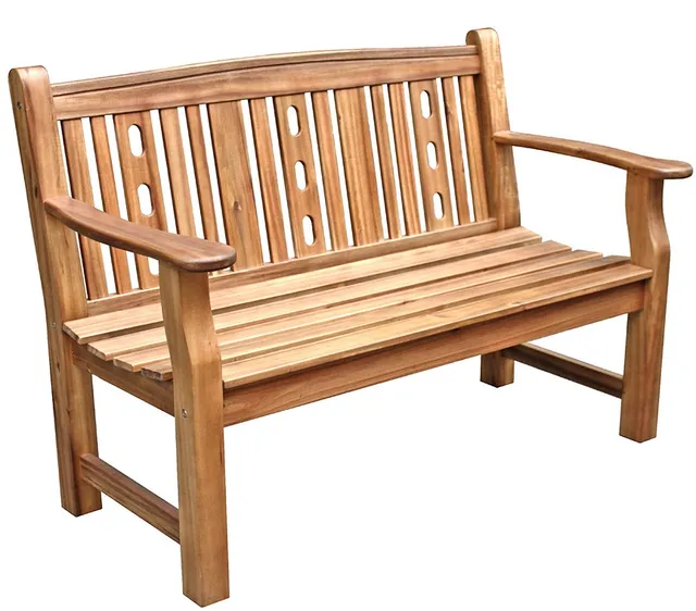 Dehner Bristol Gartenbank 2-Sitzer Akazie 130 cm