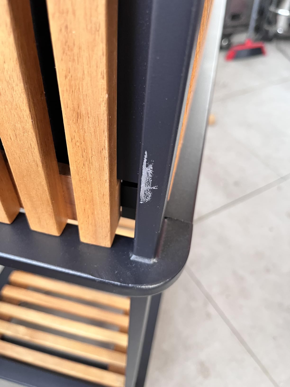 Dehner Boston Hochbeet Akazienholz schwarz-braun Balkon